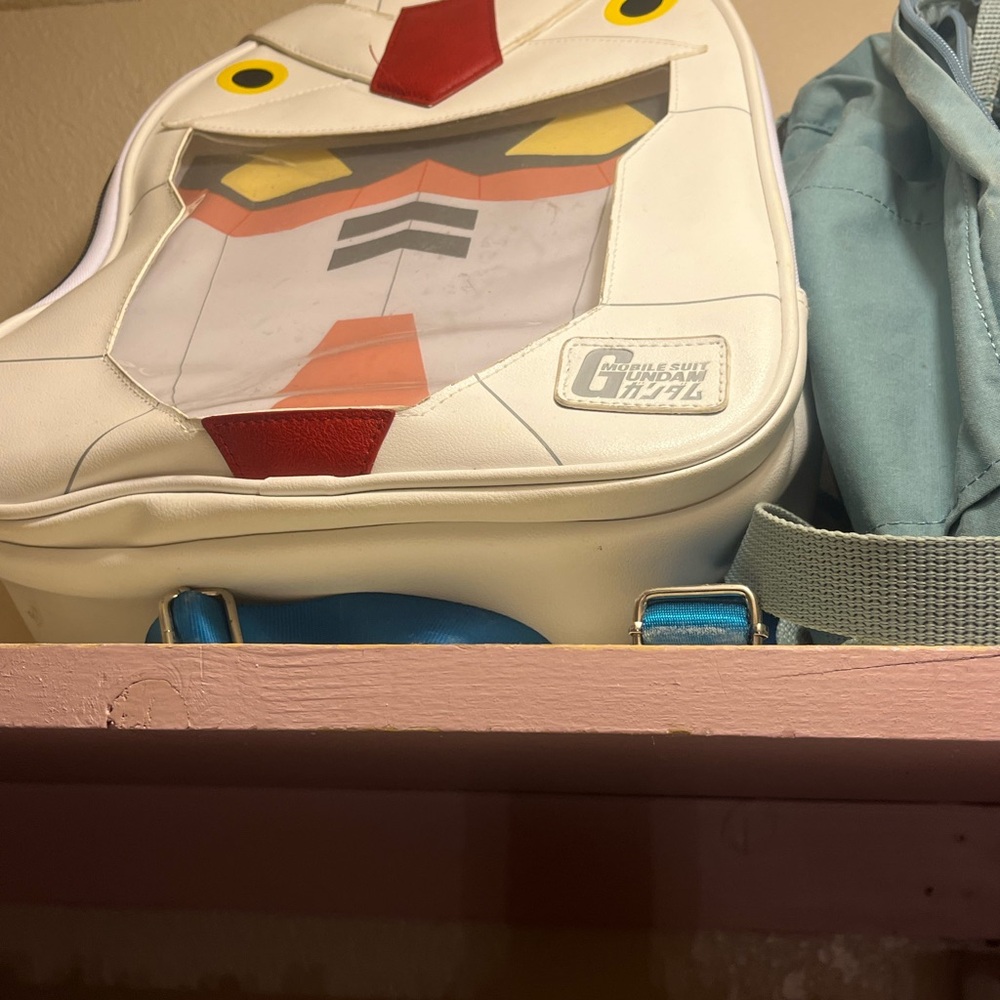 Gundam White and Blue Backpack